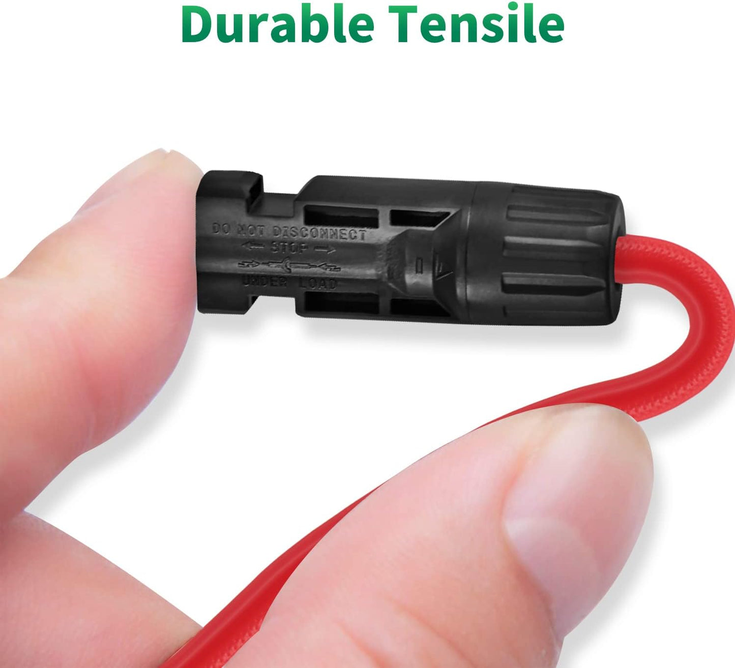Adaptador Y 4 a 1 conectores solares rojo y negro
