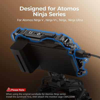Jaula monitor Atomos Ninja V riel NATO abrazadera HDMI