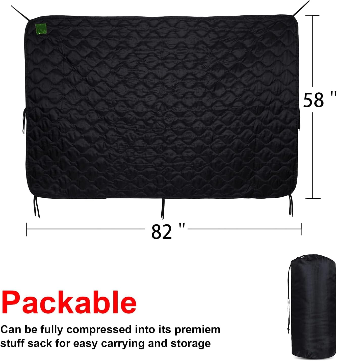 Manta militar woobie térmica con bolsa impermeable senderismo