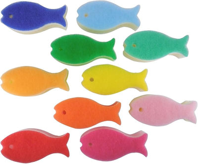 Set esponja pescado 10 colores T262