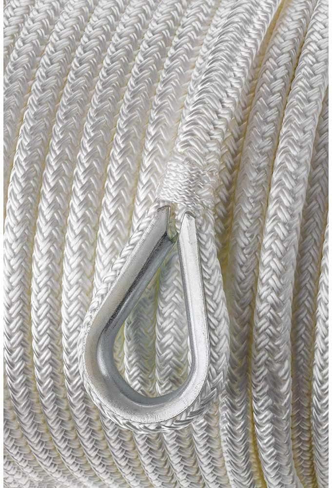 Cuerda anclaje barco doble trenza