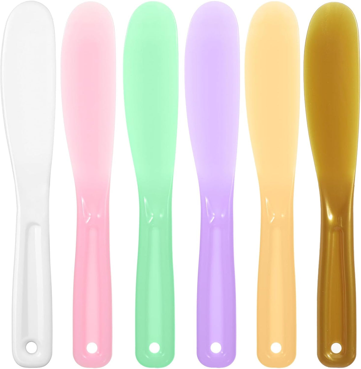 Máscara facial 6 espátulas plástico reutilizables