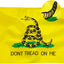 Bandera Gadsden 3x5ft bordada 210D Oxford color serpiente