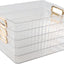 Contenedor plástico transparente multiuso set 4