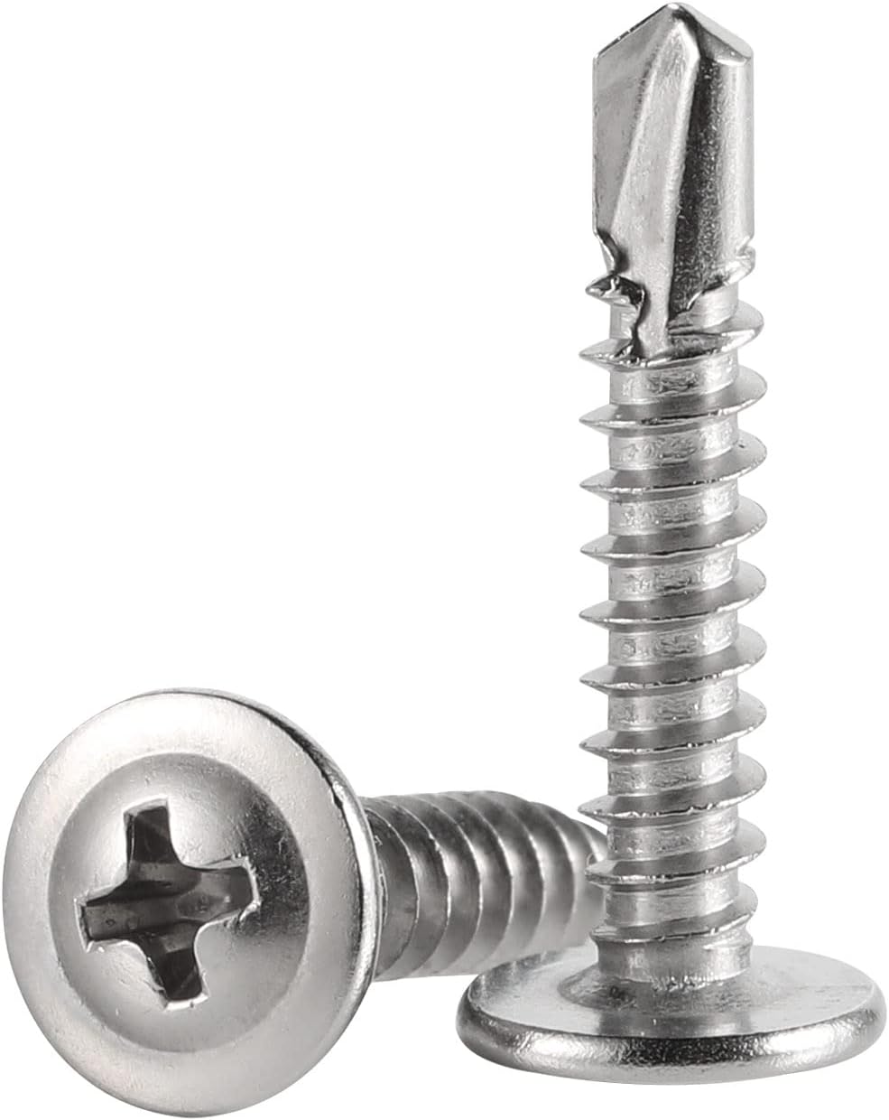 Tornillos autoperforantes #8x2 acero inox paquete 50