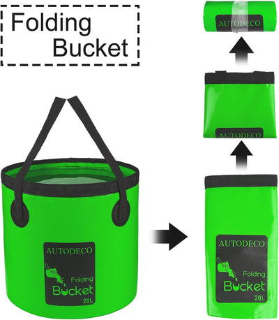 Cubo plegable contenedor 5gal 20L lavabo portátil
