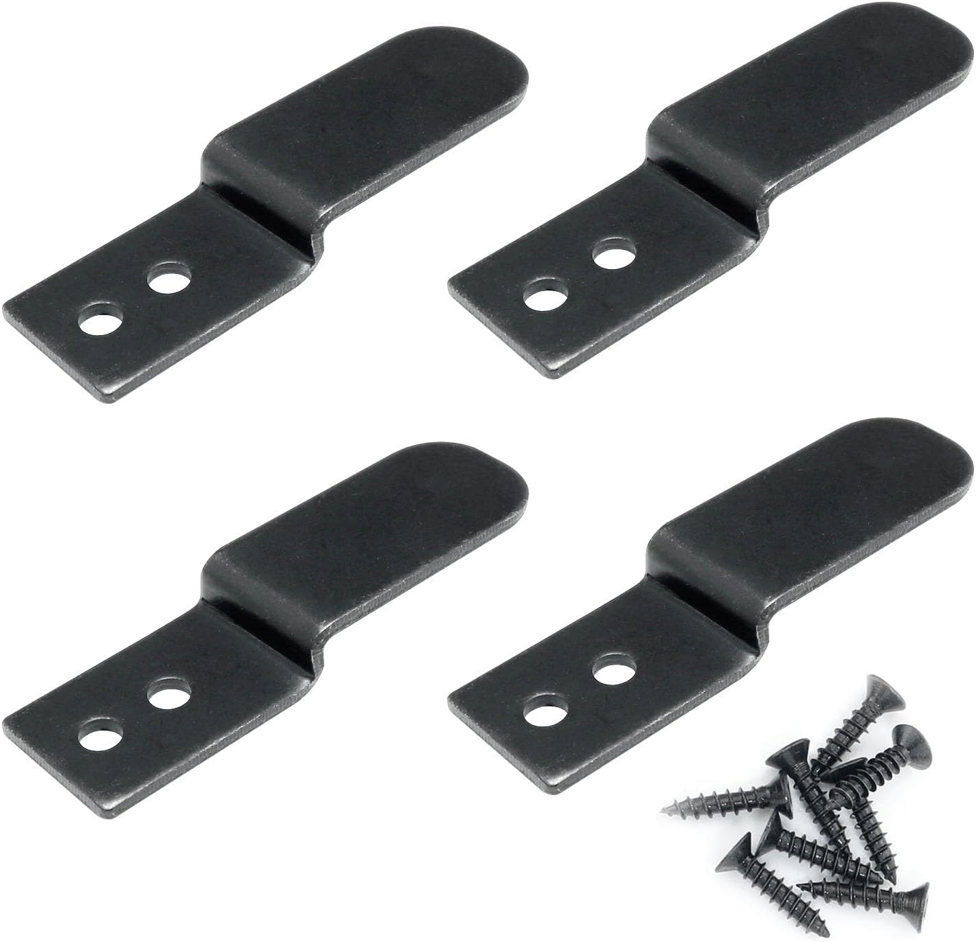 Soporte esquina en forma Z hierro negro para estante