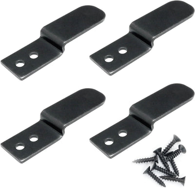 Soporte esquina en forma Z hierro negro para estante