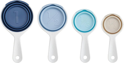 Vasos medidores plegables color azul