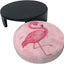 6 Pzas Posavasos Cuero Bohemio Flamenco Rosa Mesa Bebidas