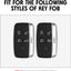 2 Pzas Funda Control Remoto Fibra Carbono Comp Land Rover