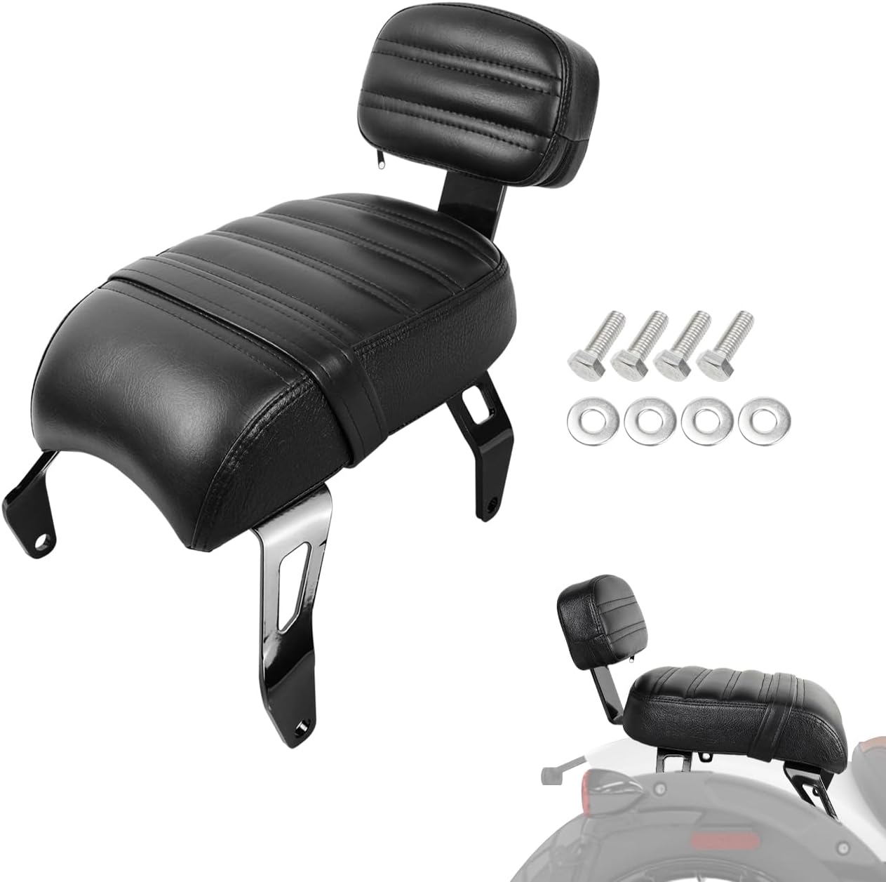 Asiento pasajero desmontable para Indian Scout Bobber 18-24