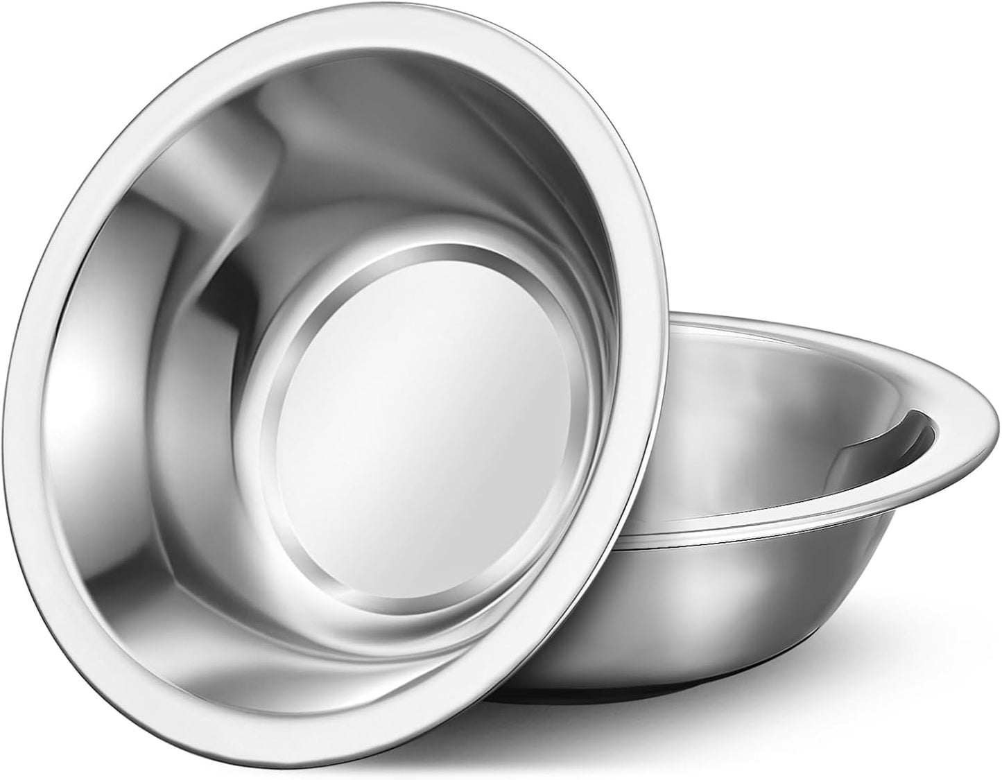 Set 2 Tazones Acero Inox 304 7pulg 21oz Apilables Cocina