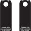 Protector puerta caja seguridad pack 2 negro