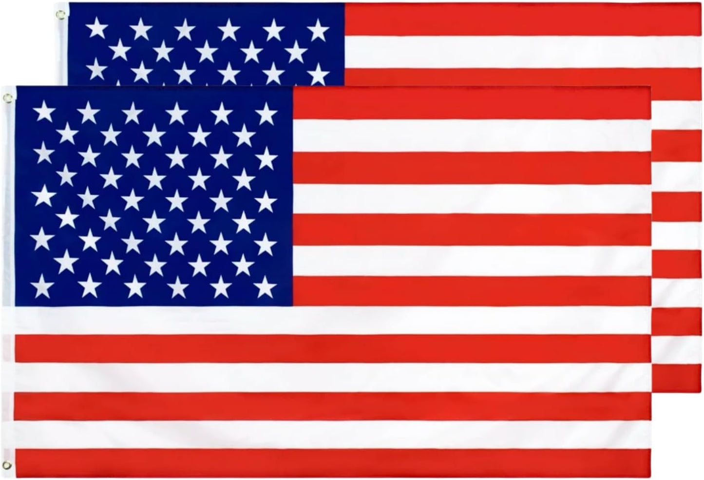Banderas USA 3x5ft serie Breeze antidecoloración 2uds