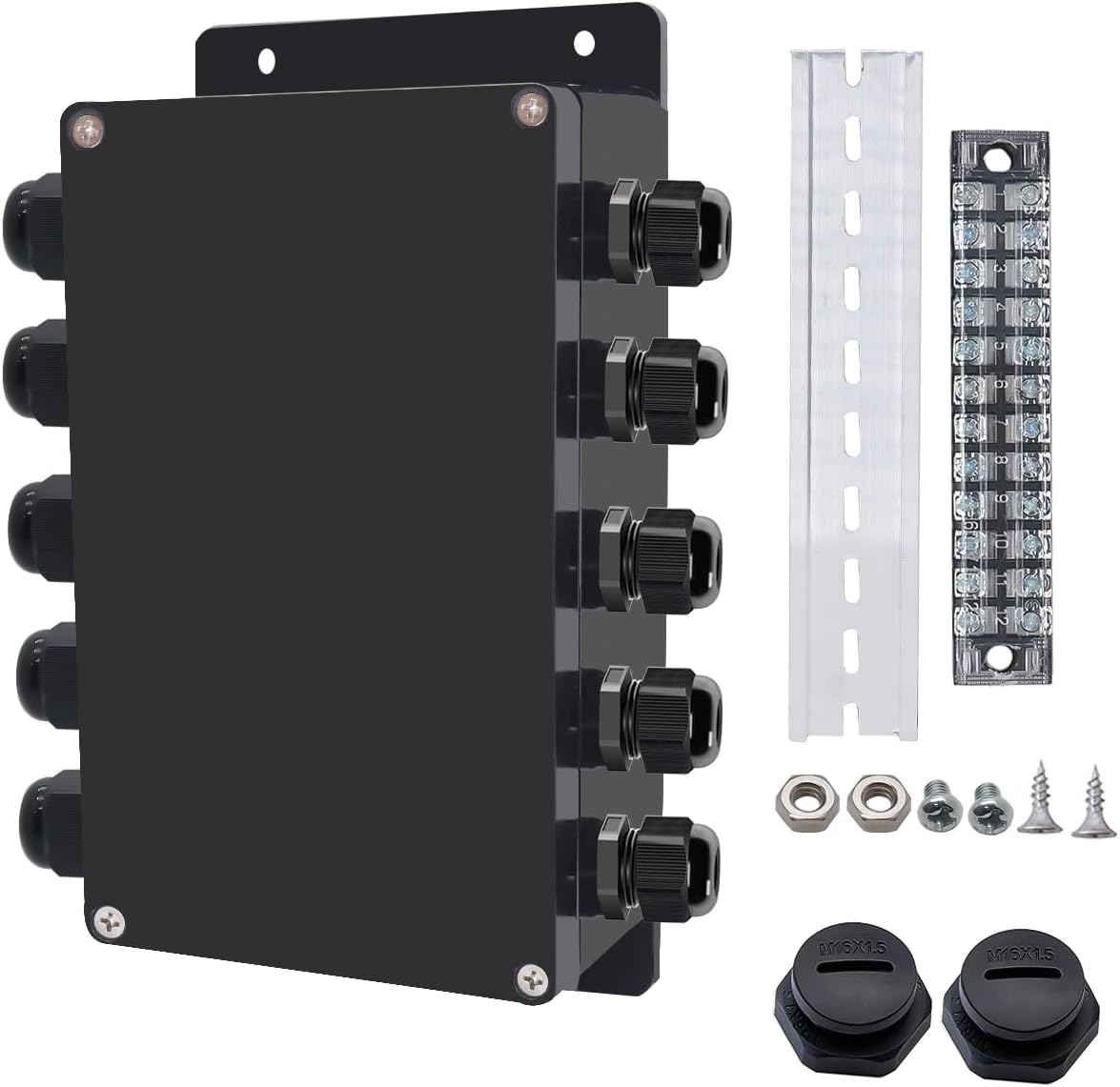 Caja eléctrica impermeable 5 salidas 15A 600V 5pulg