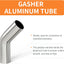 Tubo aluminio 45 grados entrada aire 3" OD 4"
