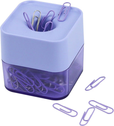 Soporte magnético clips 130pcs 28mm morado y plateado