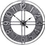 Reloj pared 30pulg metal sólido decoración retro