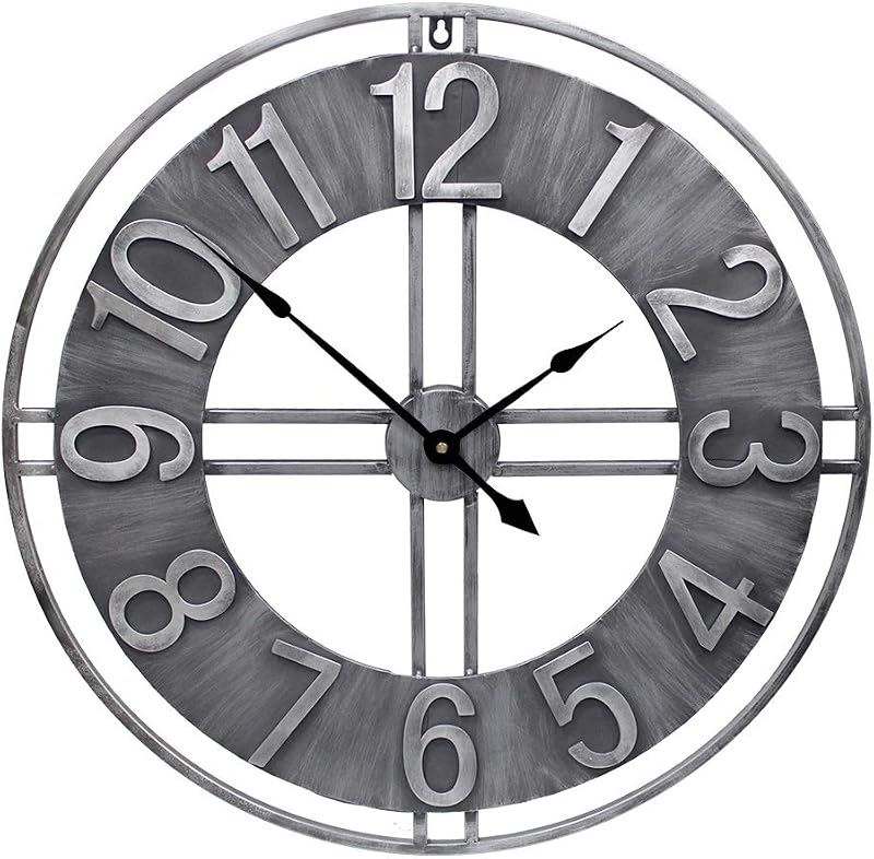 Reloj pared 30pulg metal sólido decoración retro