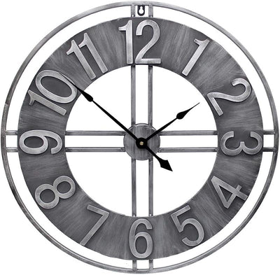 Reloj pared 30pulg metal sólido decoración retro