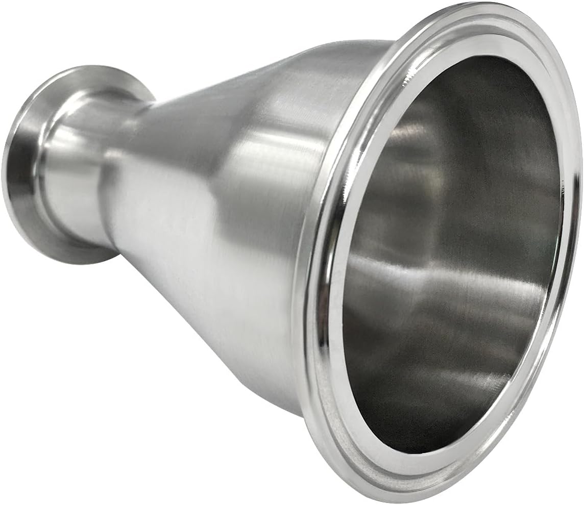 Reductor Tri Clamp Acero Inox 304 Tubo 3" a 1.5"
