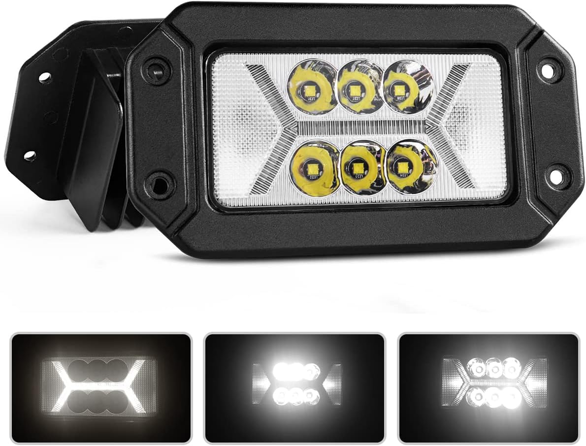 Luces antiniebla LED DRL 6.3pulg comp Dodge Ford Bronco