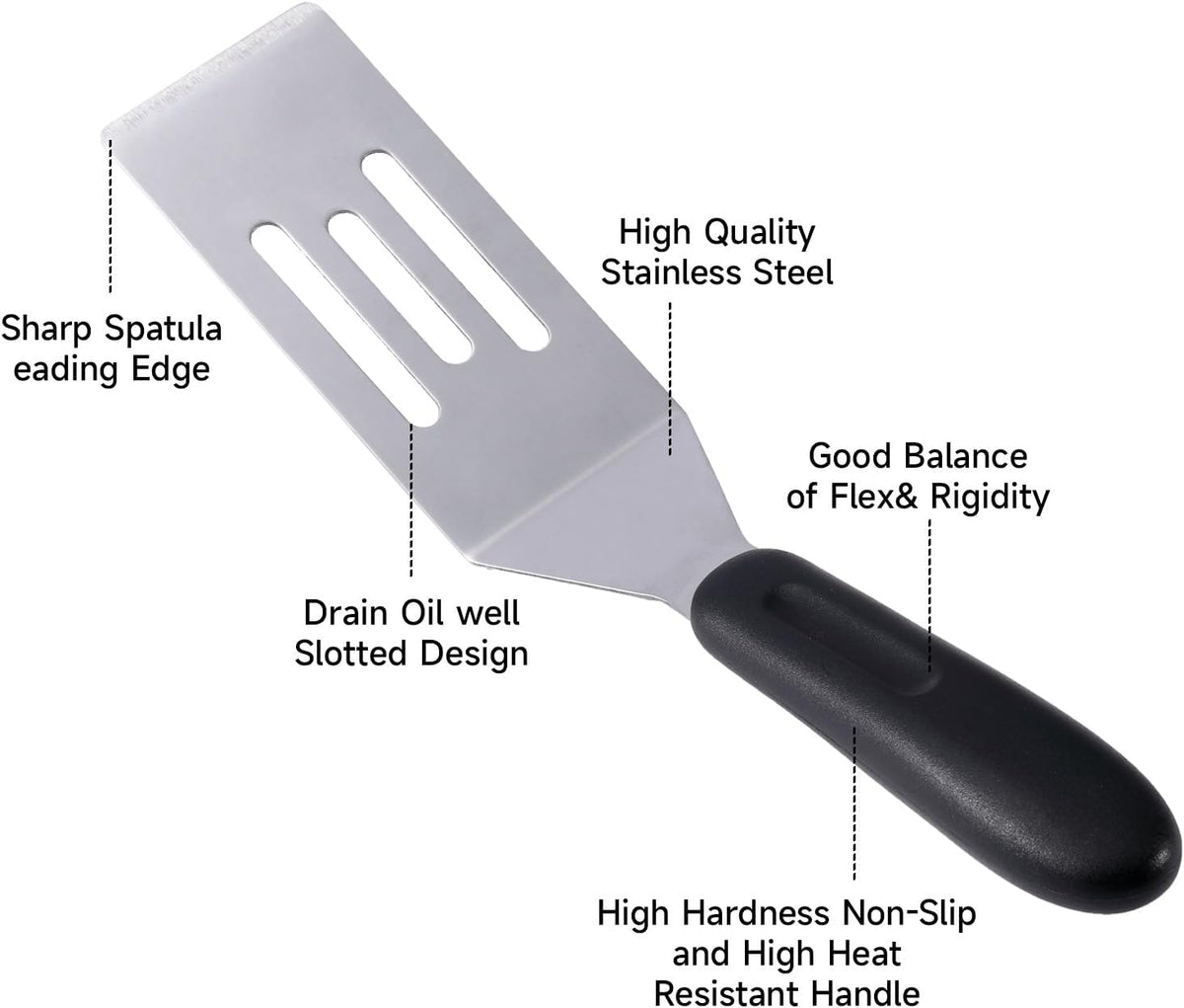 2 Pzas Espátulas Acero Inox para Cocina Servidor Pasteles