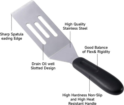 2 Pzas Espátulas Acero Inox para Cocina Servidor Pasteles