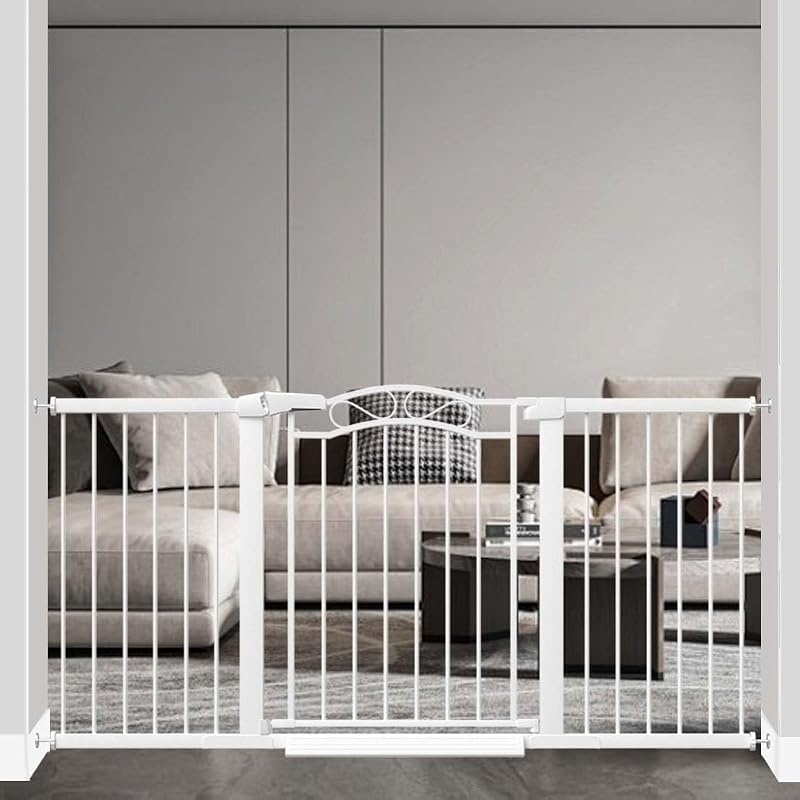 Puerta bebé extra ancha 62.6-65.3pulg para interiores