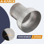 Conector adaptador escape 2.5" a 4" acero inox