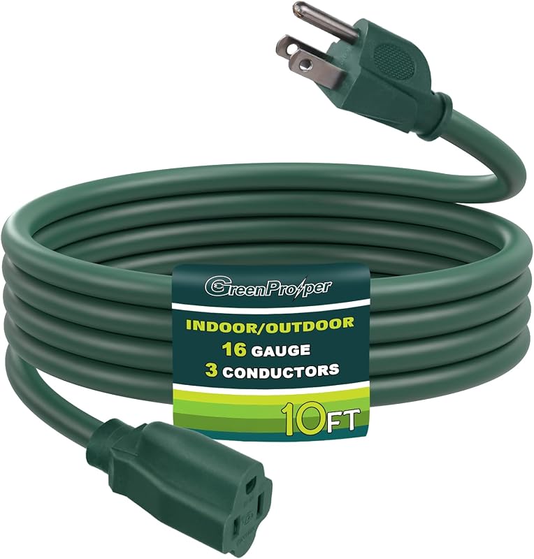 Cable extensión 10ft impermeable enchufe SJTW 3 clavijas 16/3