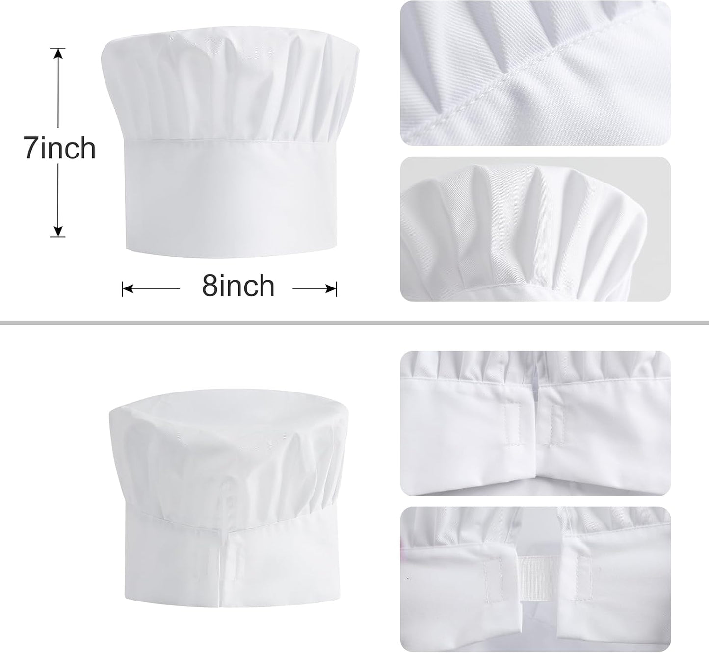 Delantal Chef Ajustable Blanco Accesorios Carnicero