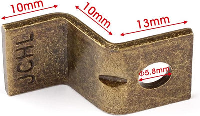 Sujetadores mesa bronce 40 pzas con s y conectores