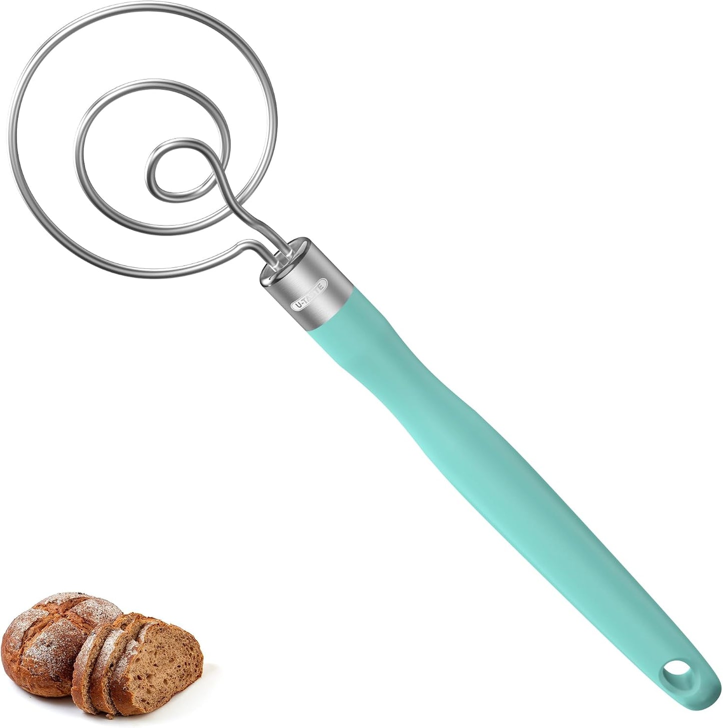 Batidor masa acero inox 18/8 12.6pulg resistente