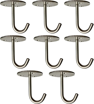 Ganchos techo acero inox 60lb sin taladro para cocina garaje