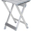 Mesa auxiliar aluminio plegable exterior 130lb duradera