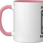 Taza Cerámica Rosa/Blanca