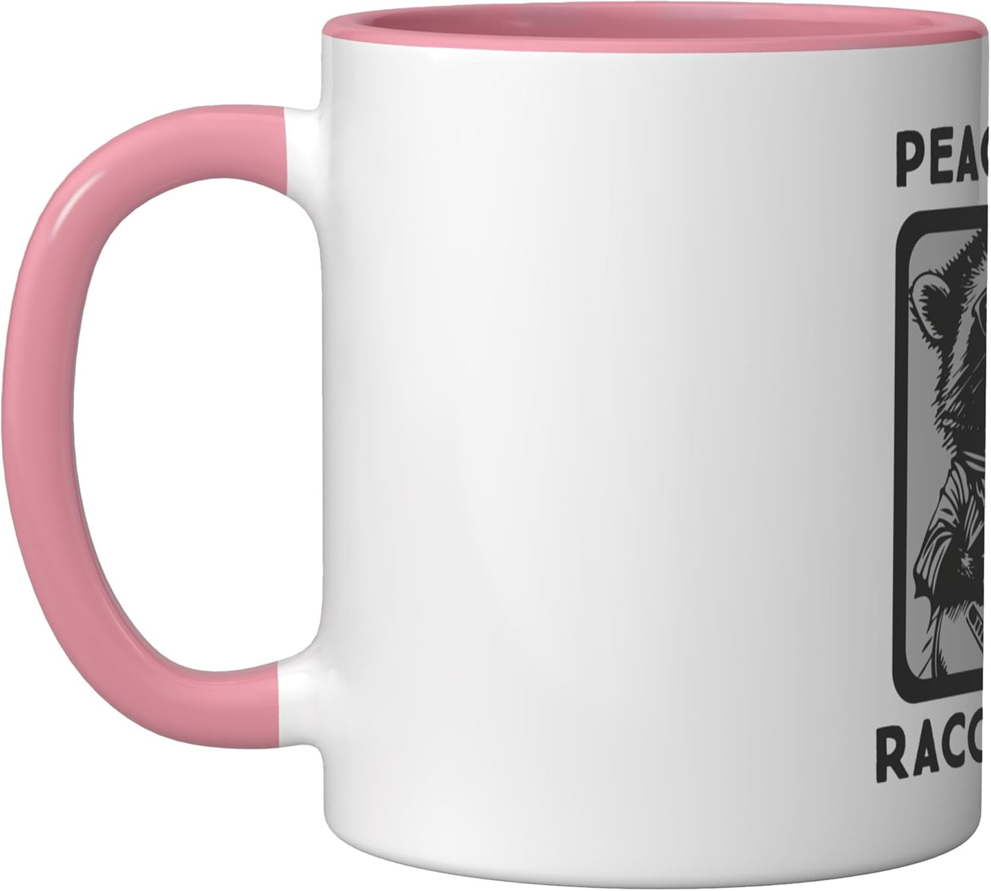 Taza Cerámica Rosa/Blanca