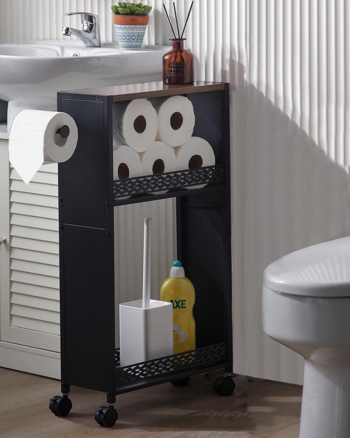 Soporte papel higiénico para baño pequeño