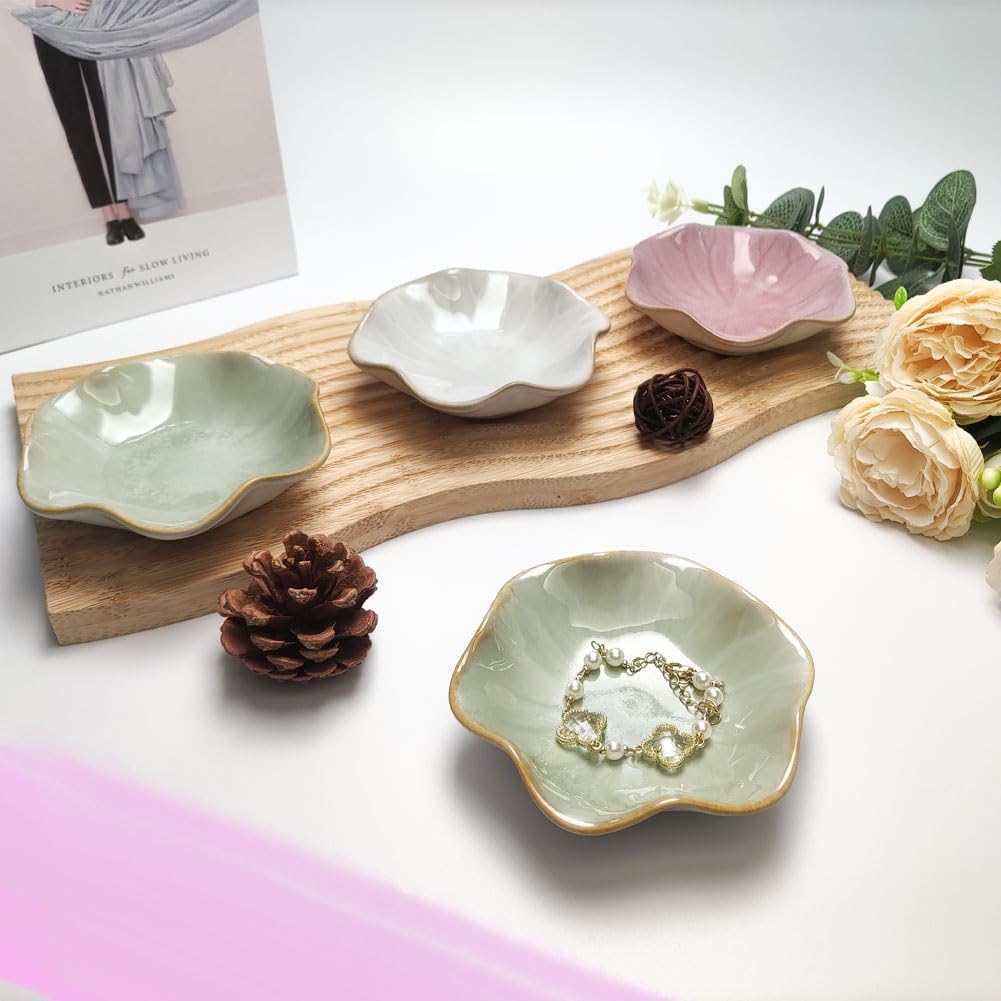 Bandeja cerámica para joyas y llaves decorativa