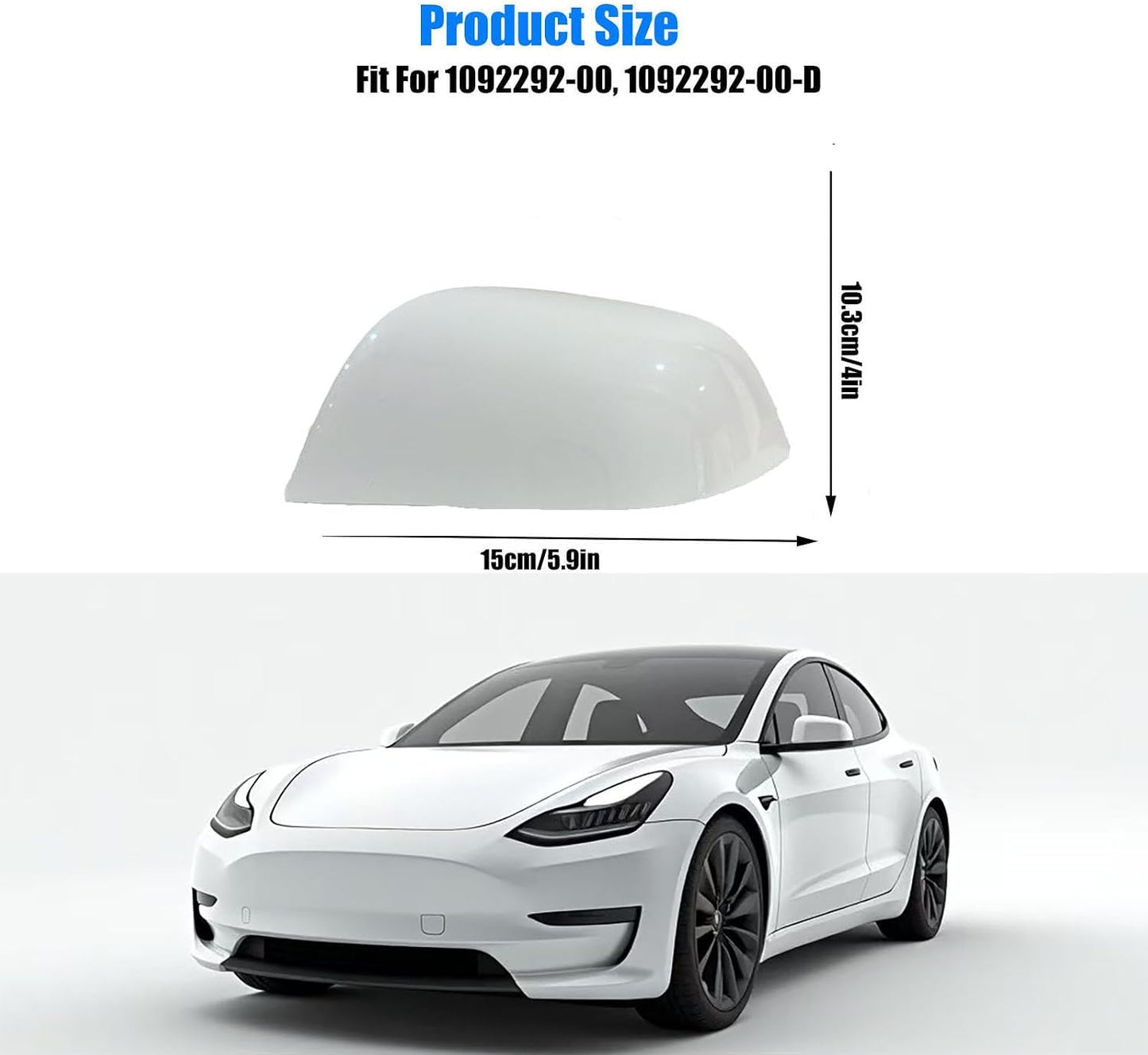 Cubierta espejo lateral Tesla Model 3 izquierdo