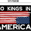 Bandera No Kings 3x5ft para fiesta patio jardín con ojales latón