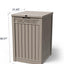 Caja entrega 50gal exterior con cerradura impermeable caqui