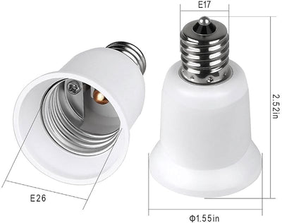 Adaptador E17 a E26 paquete 1