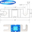 18 Pzas Fusibles ANL 20a-125a Kit Audio Automotriz