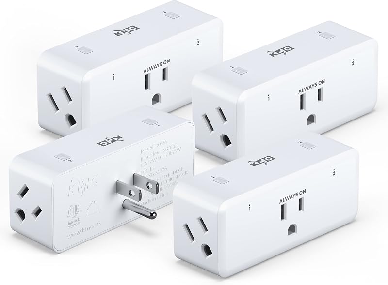 4 Enchufes WiFi inteligentes comp Google Alexa