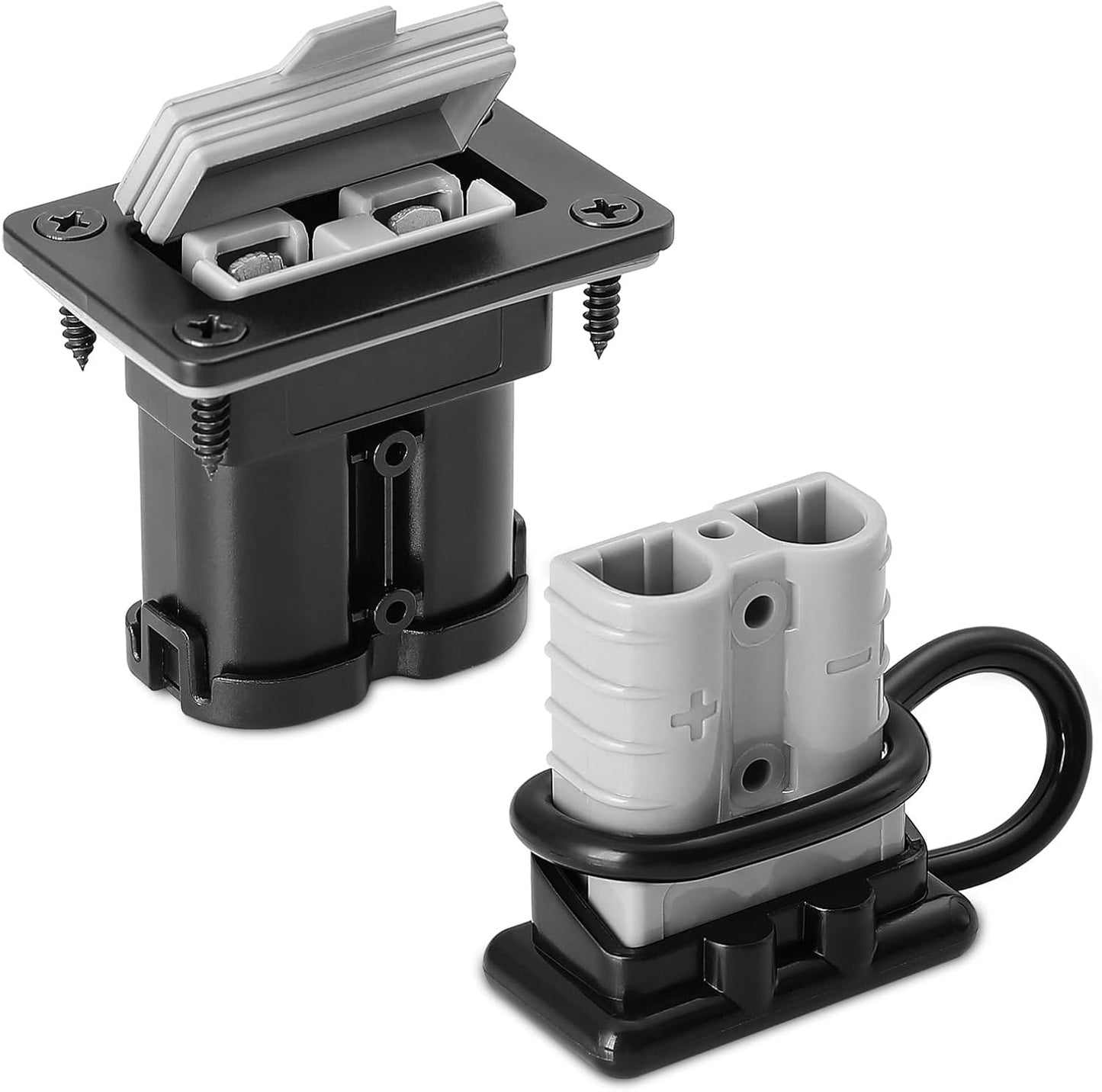 Conector batería 50A rápido con panel 6-8 para auto cabrestante