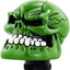 Pomo palanca cambios manual forma calavera verde