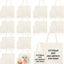 24 Pzas Bolsas Tote Reutilizables Sublimación 15x15"